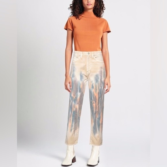 John Elliott Straight Leg Crop Jeans *  Volcano Dye - Picture 1 of 4